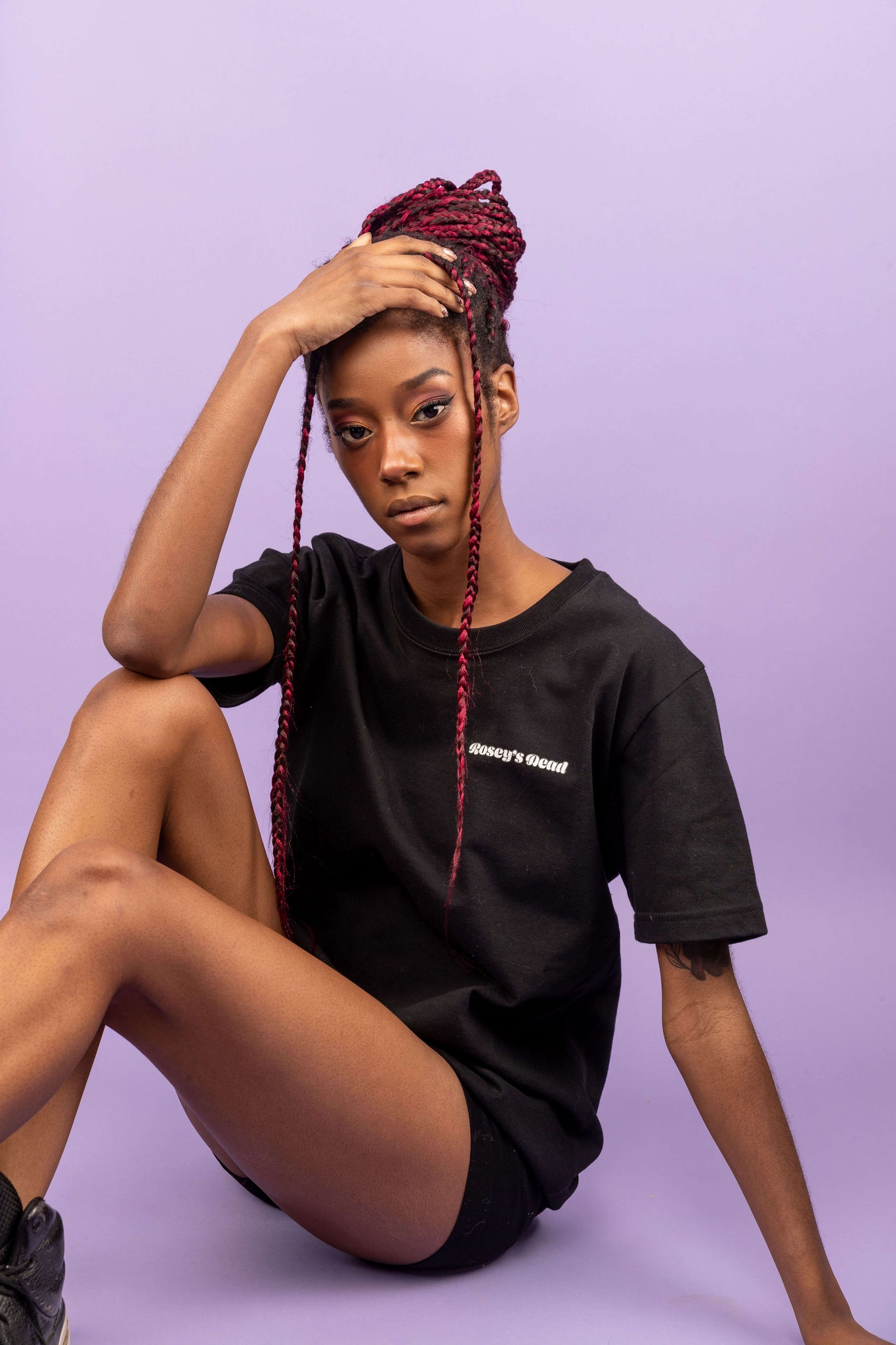 Black Structured Tee